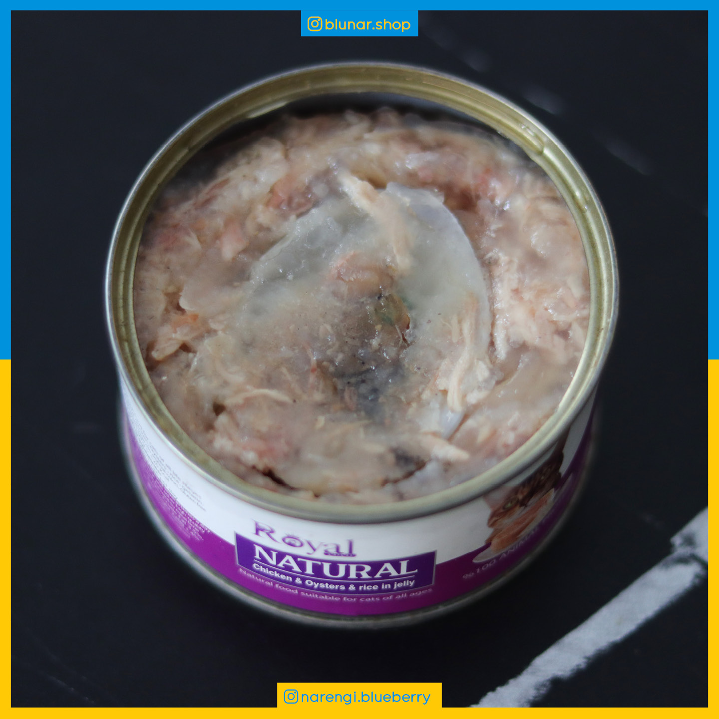 کنسرو نچرال مخصوص گربه رویال - مرغ و صدف در ژله - 220 گرمی - تصویر 2