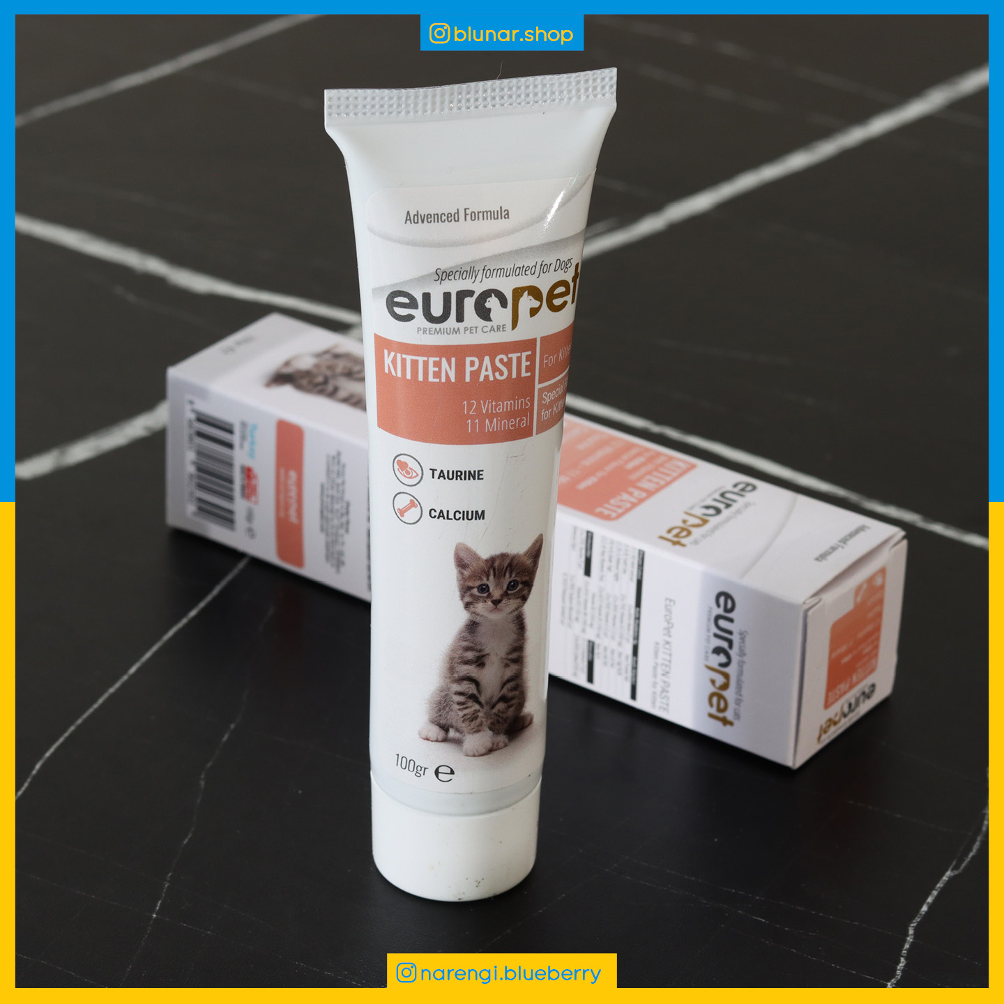 مکمل خمیری مولتی ویتامین بچه گربه یوروپت - 100 گرمی - کیتن