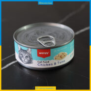 کنسرو نچرال مخصوص گربه ونپی مرغ و ماهی تن - 95 گرمی