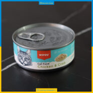 کنسرو نچرال مخصوص گربه ونپی مرغ و خرچنگ - 95 گرمی