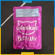 پوچ ویسکاس - گربه بالغ - ماهی سفید و سبزیجات Tasty Mix